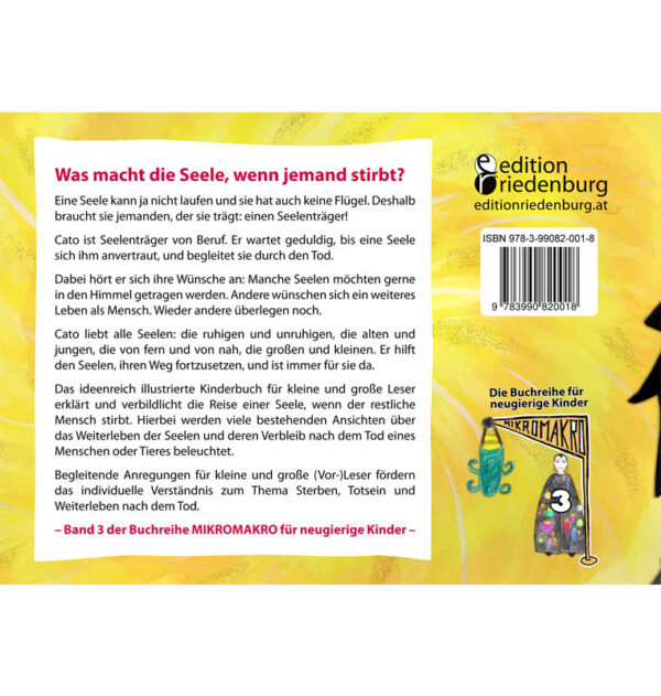 Cato, der Seelenträger - Das Bilderbuch zum Leben der Seelen (Backcover)