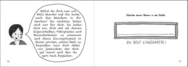 Willi Wunder - Das Bilder-Erzählbuch für alle Kinder, die ihre Einzigartigkeit entdecken wollen (Innenansicht)