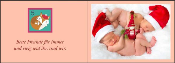 Baby Adventskalender - Ein zauberhaft fotografierter Bilderbuch-Adventskalender für Schwangere, Mamas und Papas (Innenansicht)