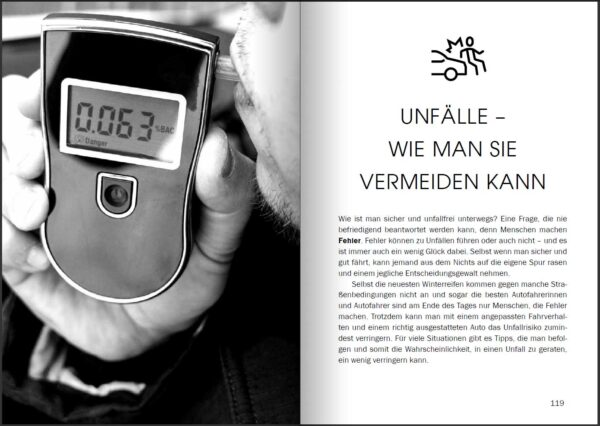 Nach dem Unfall: Buch zur Verkehrssicherheit (Innenansicht)