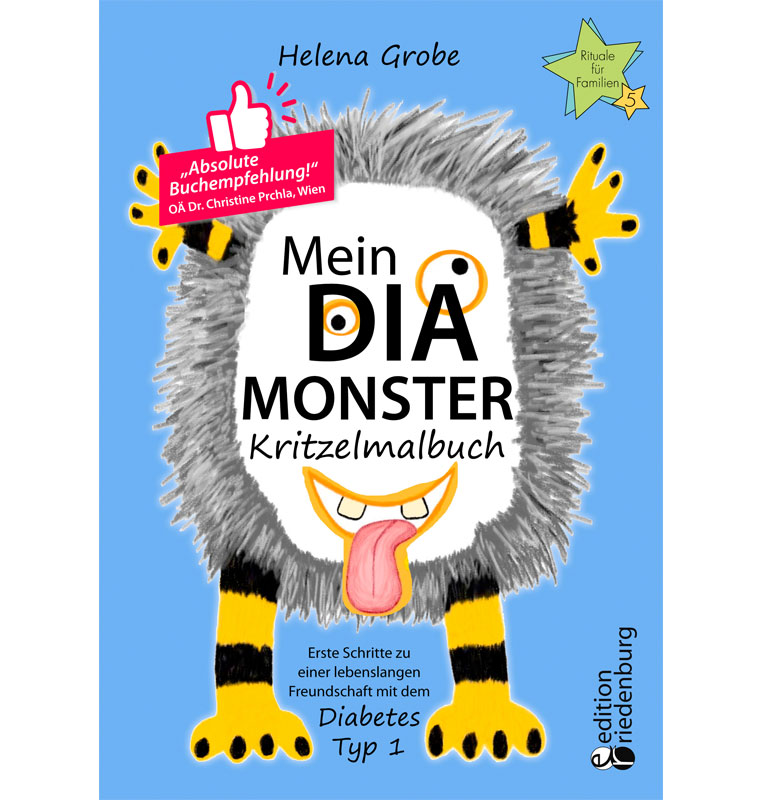 Diabetes Typ 1: Endlich gibt es das Dia-Monster-Kritzelmalbuch!