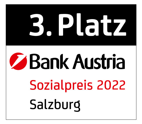 SOWAS! Wir freuen uns über den 3. Platz beim Bank Austria Sozialpreis 2022 für Salzburg!